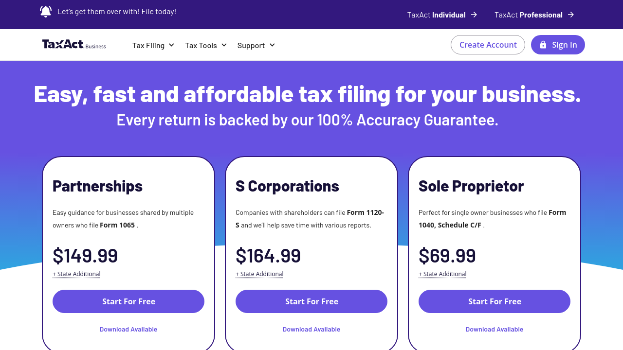 TaxAct Business
